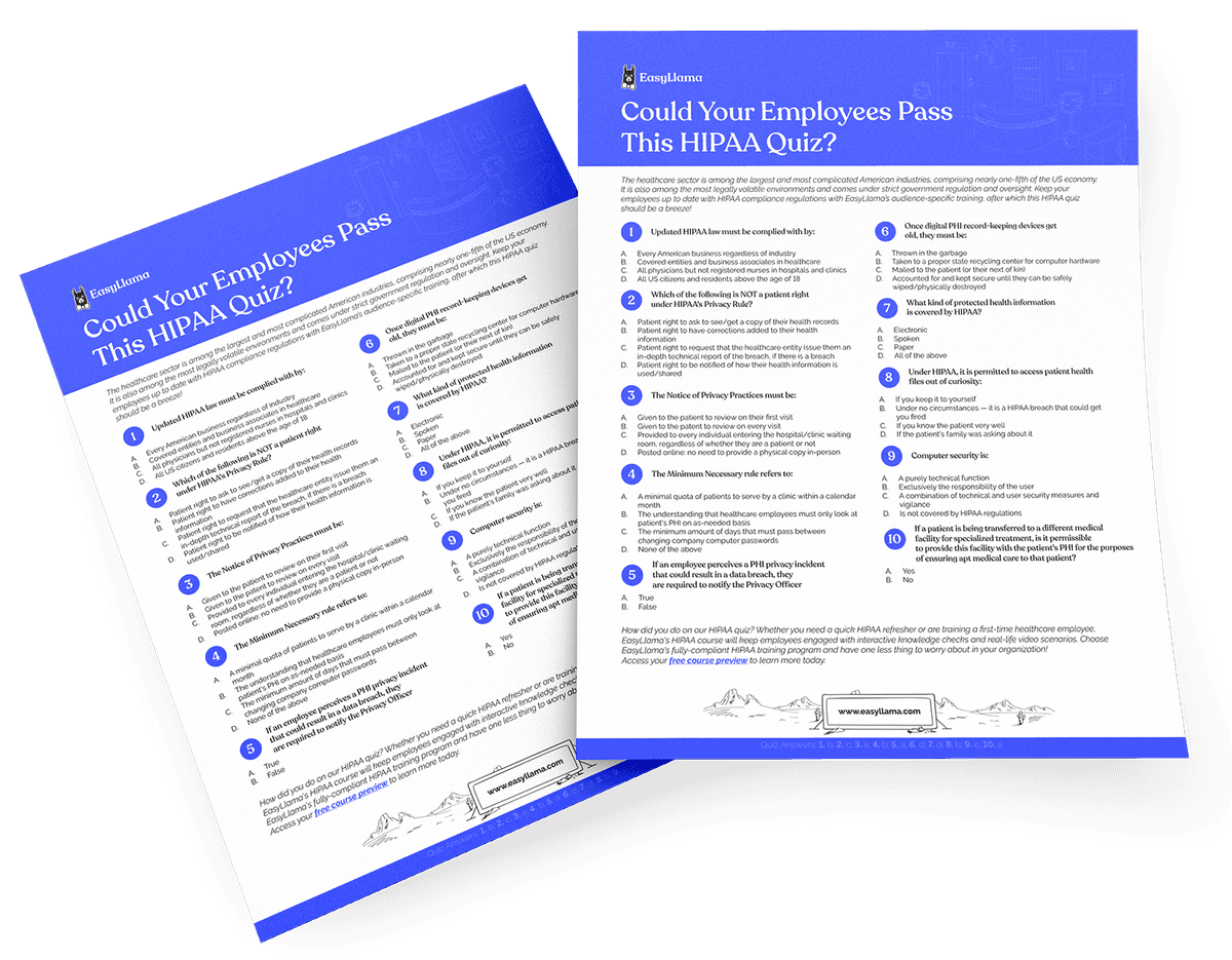 Could Your Employees Pass This HIPAA Quiz?