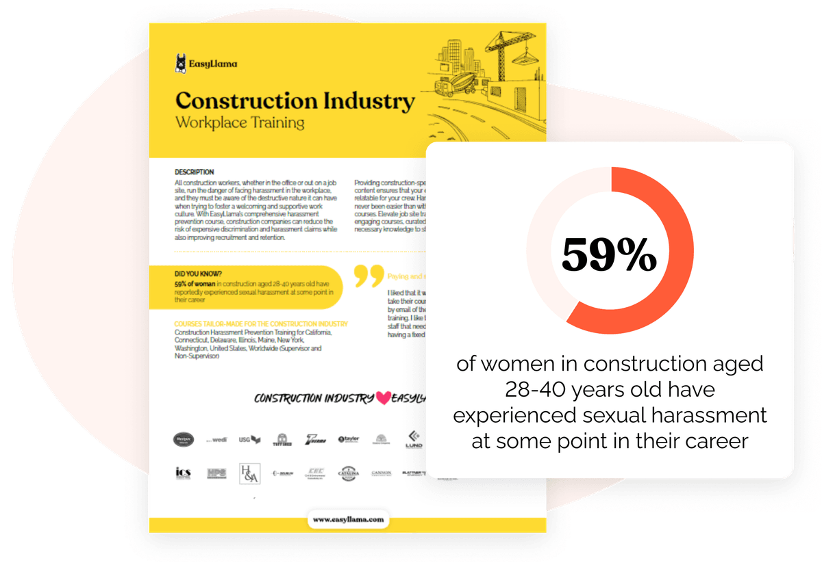 Construction Businesses Trust EasyLlama for Customized Industry Training & Solutions