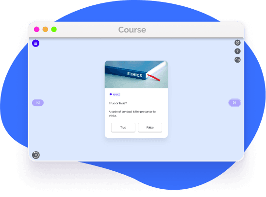 A code of conduct includes a number of components