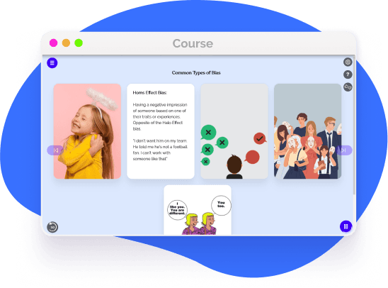 Reduce impact of different types of biases through awareness