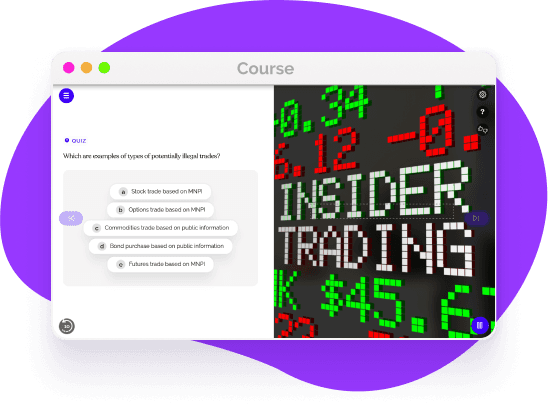 Teach Employees how to avoid insider trading penalties with training