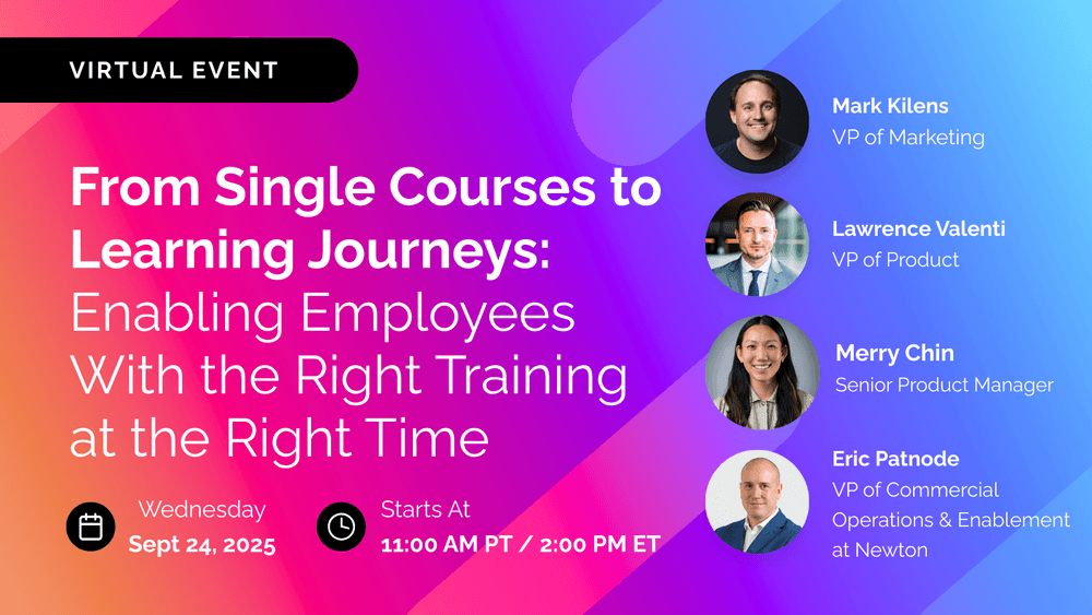 From Single Courses to Learning Journeys: Enabling Employees With the Right Training at the Right Time