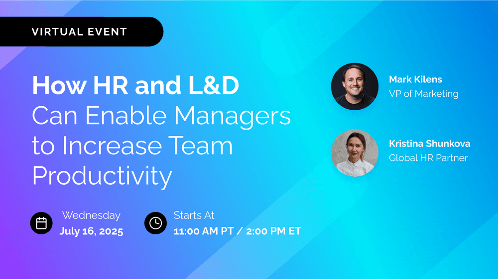 How HR and L&D Can Enable Managers to Increase Team Productivity