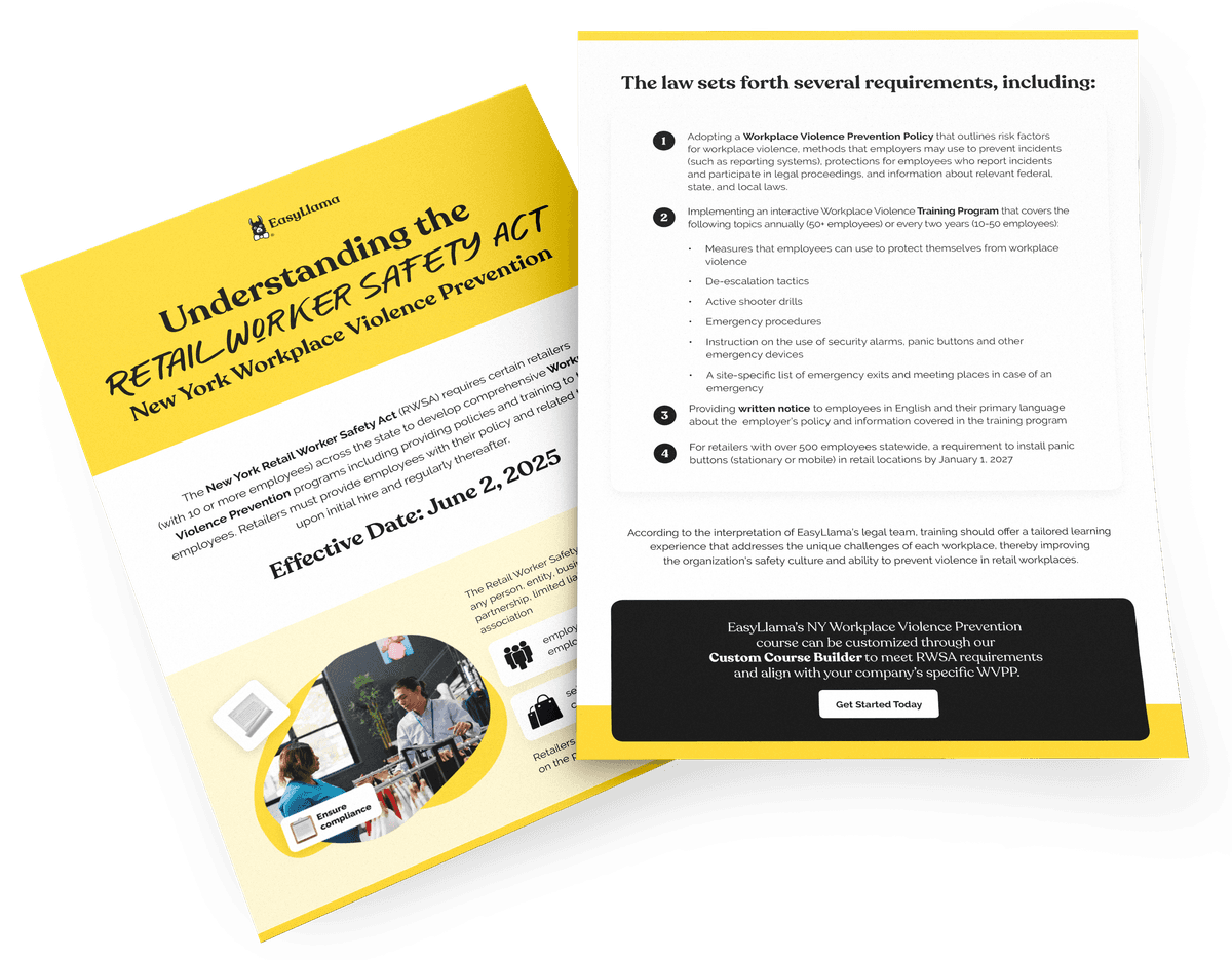 Understanding the New York Retail Worker Safety Act