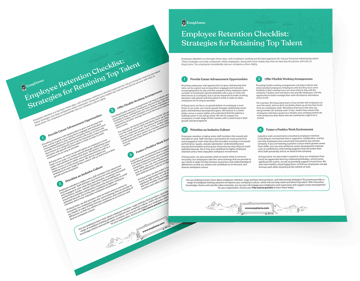 Employee Retention Checklist: Strategies for Retaining Top Talent
