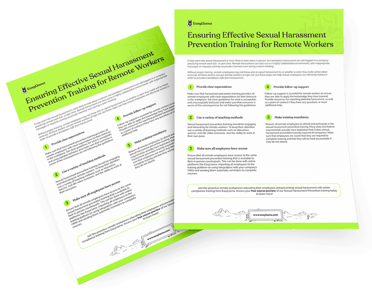 Effective Sexual Harassment Prevention Training for Remote Workers