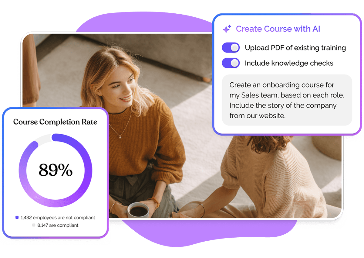 Faster Course Creation,
Higher Completion Rates