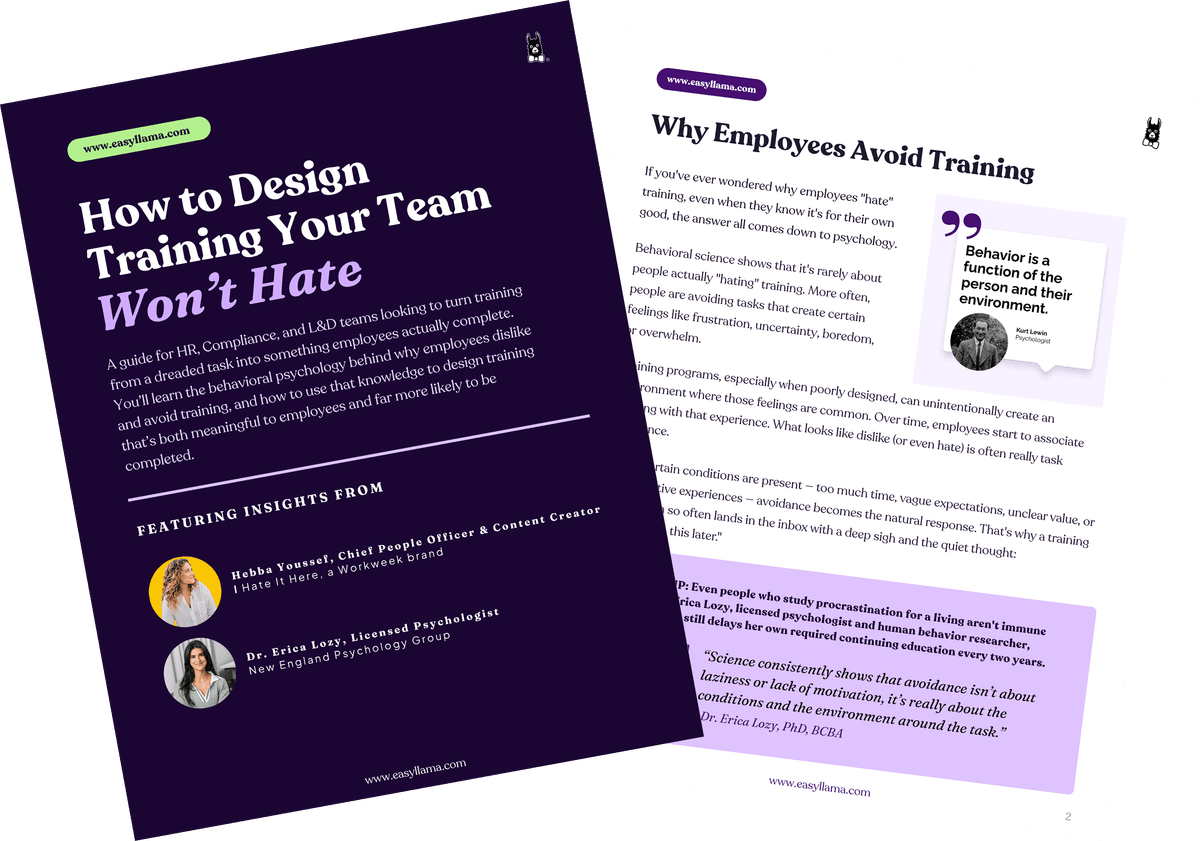 How to Design Training Your Team Won't Hate