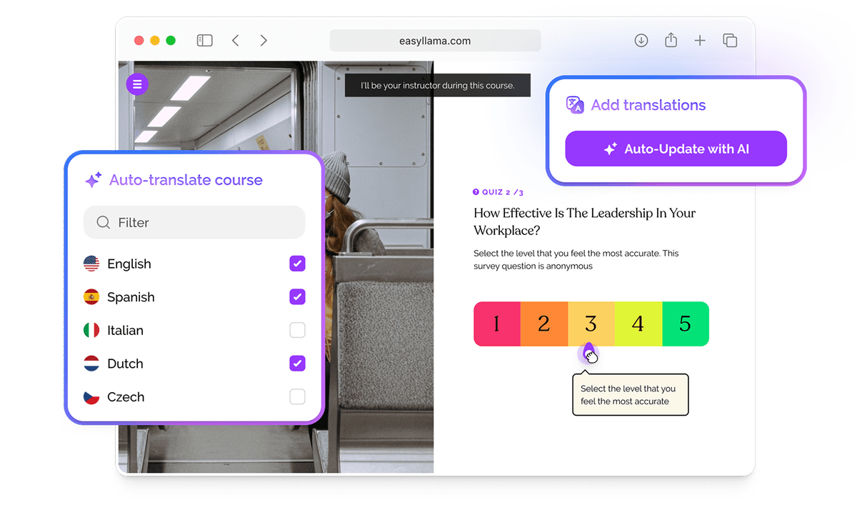 Free AI Translations For All Your Training Content