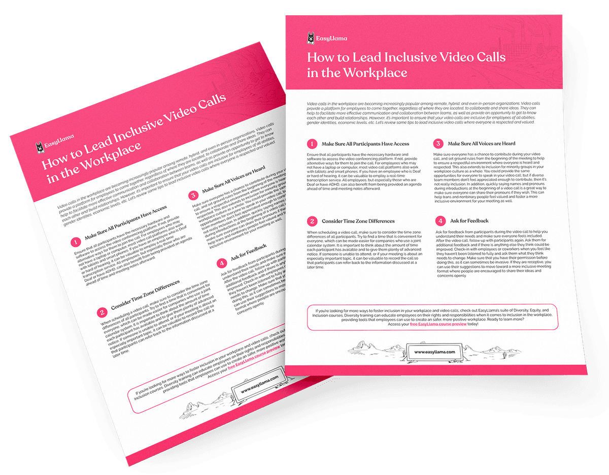 How to Lead Inclusive Video Calls in the Workplace
