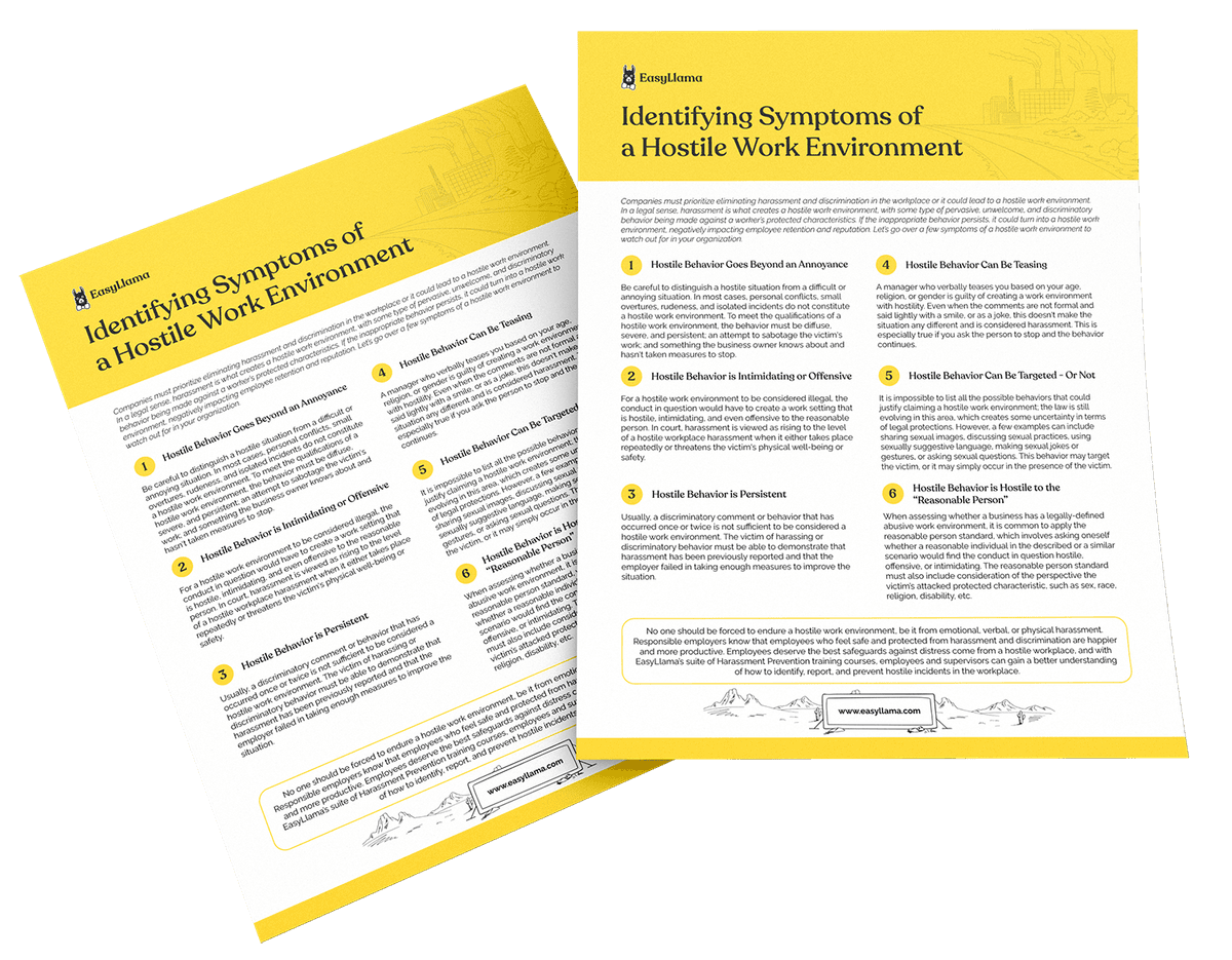 Identifying Symptoms of a Hostile Work Environment