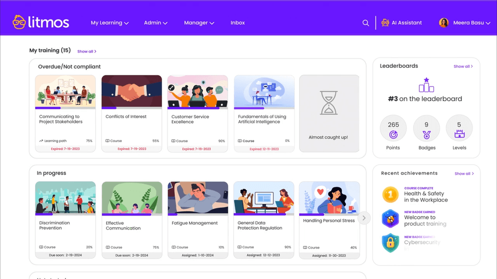 Litmos - my training page.png