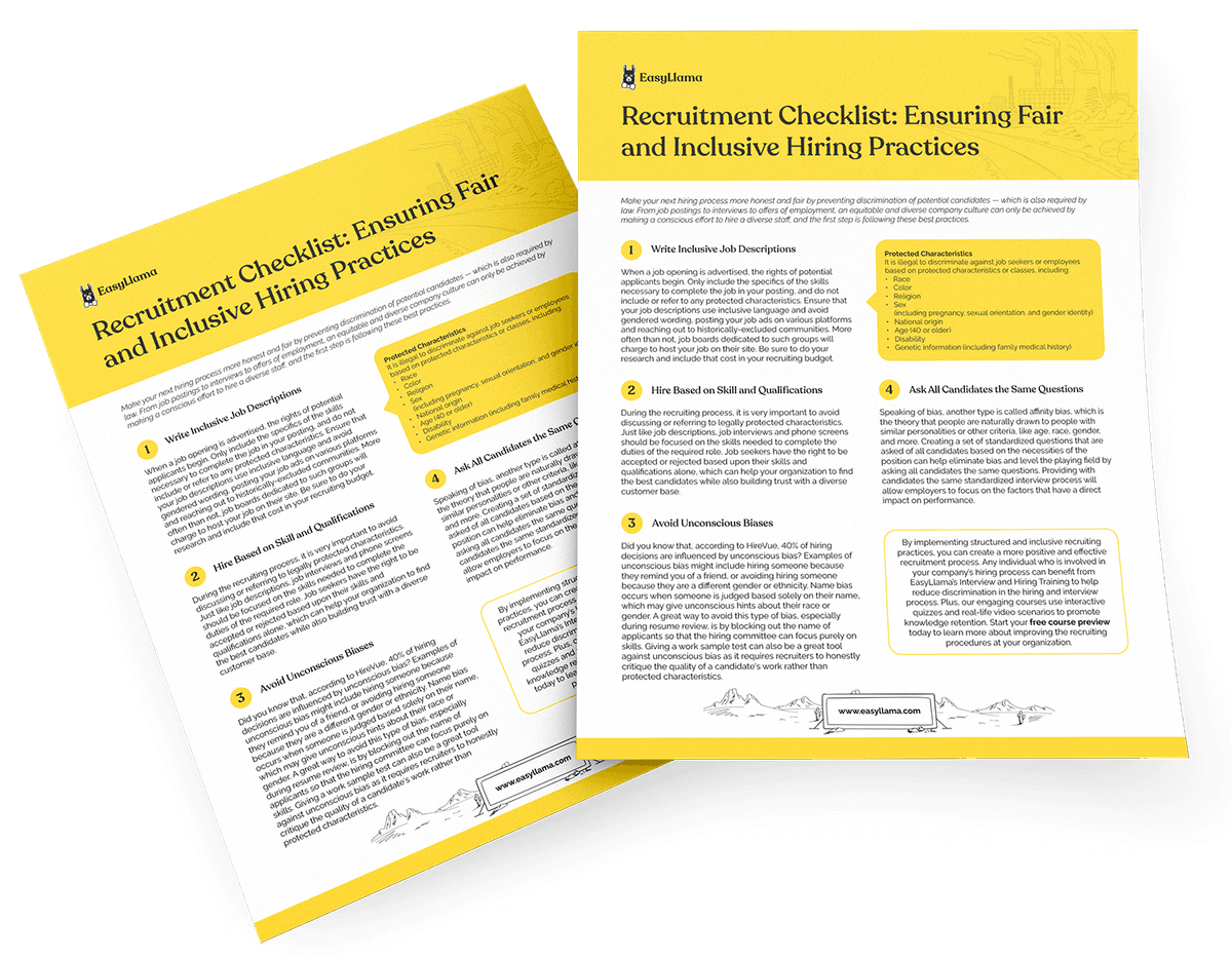 Recruitment Checklist: Ensuring Fair and Inclusive Hiring Practices