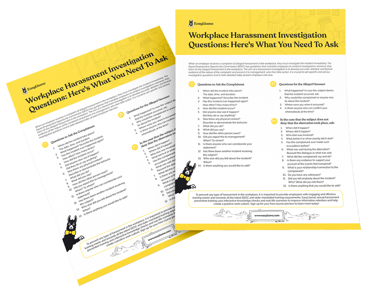 Workplace Harassment Investigation Questions: Here's What You Need To Ask