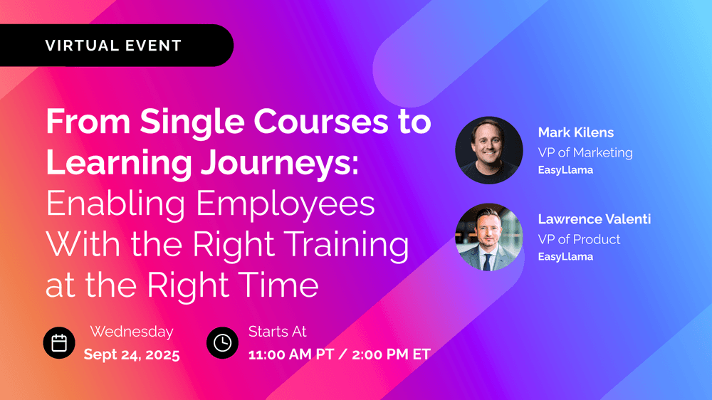 From Single Courses to Learning Journeys: Enabling Employees With the Right Training at the Right Time