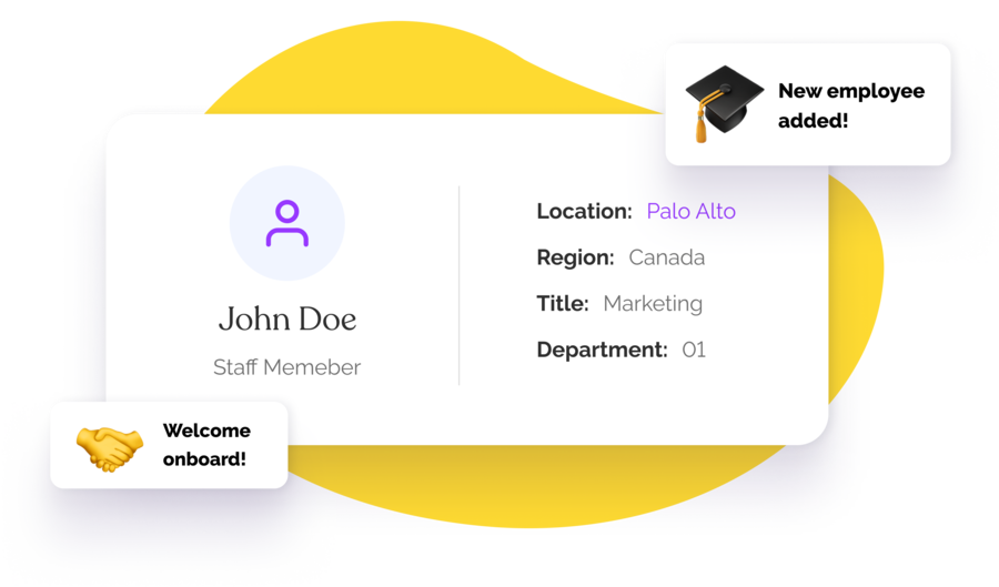 Automatically add new hires