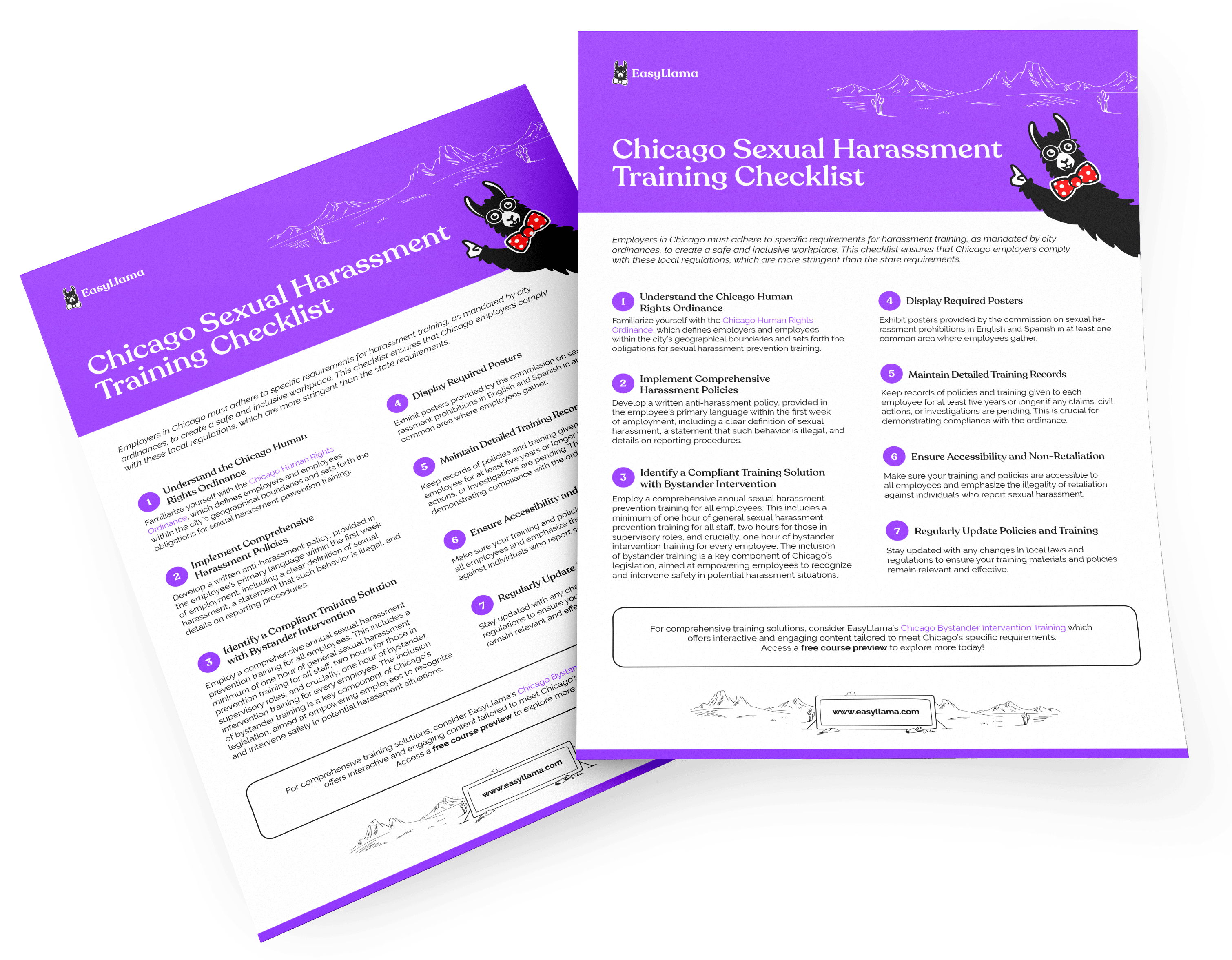 Chicago Sexual Harassment Training Requirements Checklist