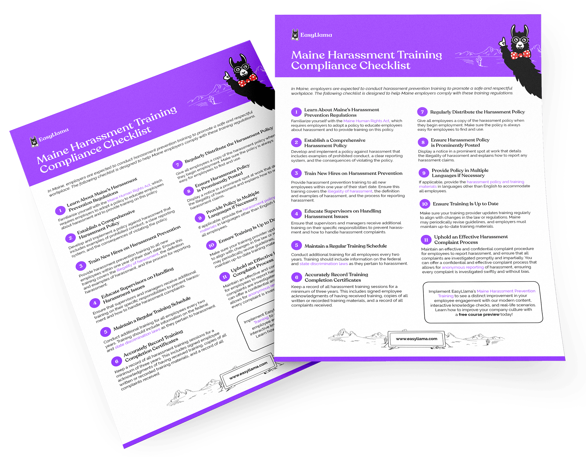 Maine Harassment Training Compliance Checklist