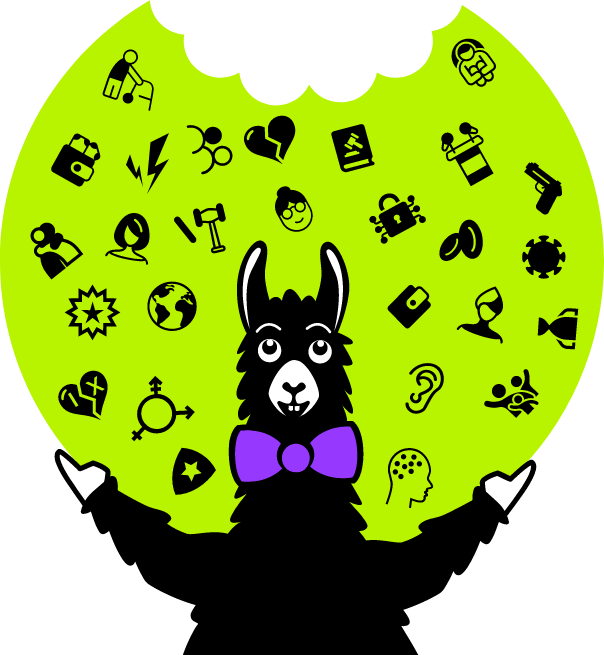Llama with courses