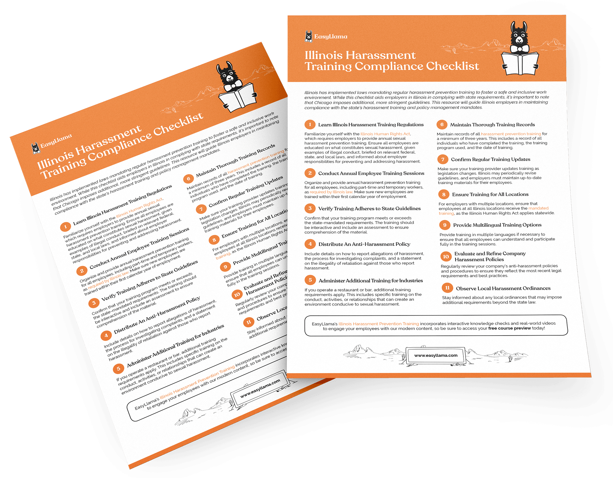 Illinois Harassment Training Compliance Checklist