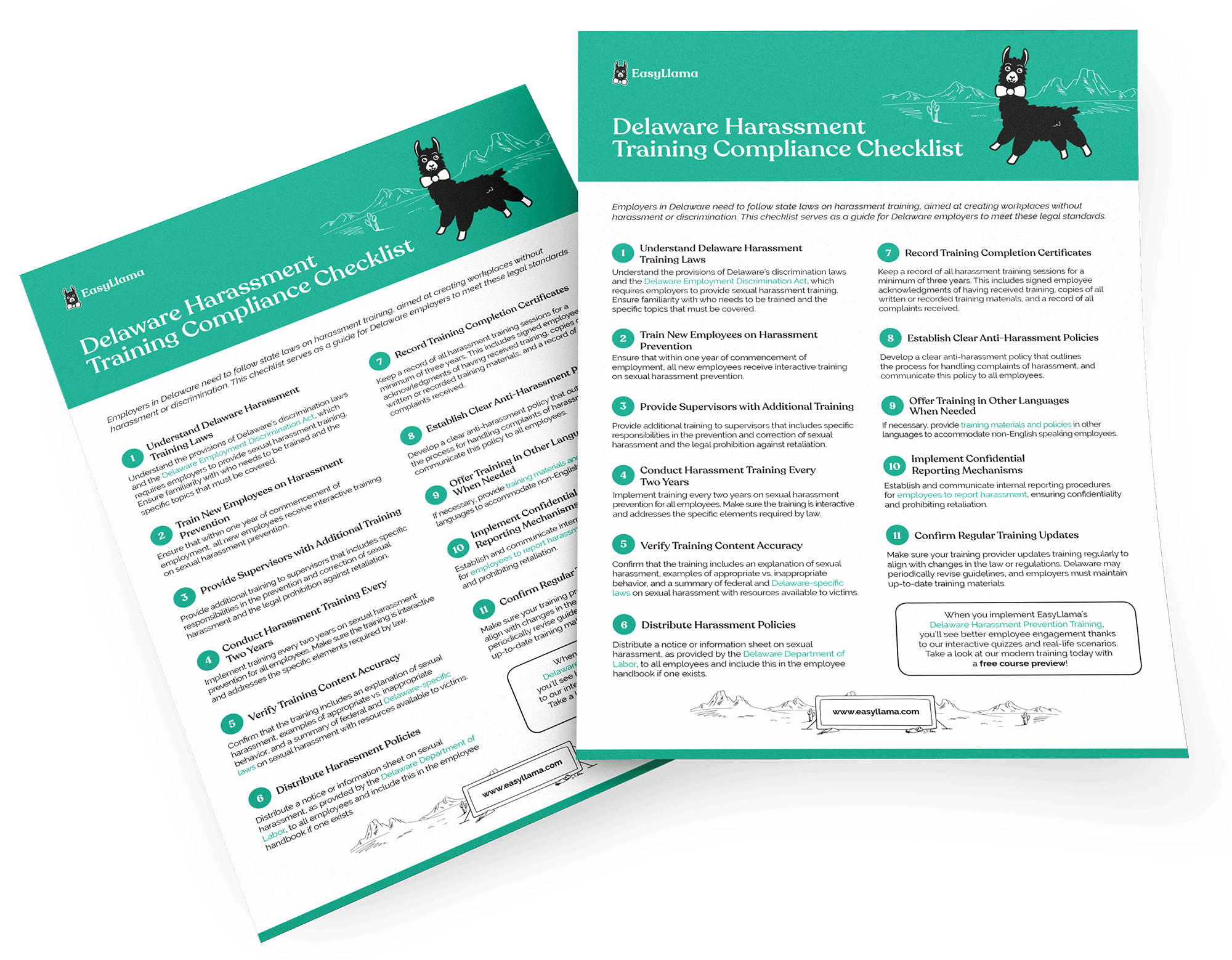 Delaware Harassment Training Compliance Checklist